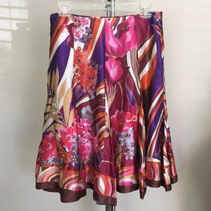 ECI 100% Silk Skirt